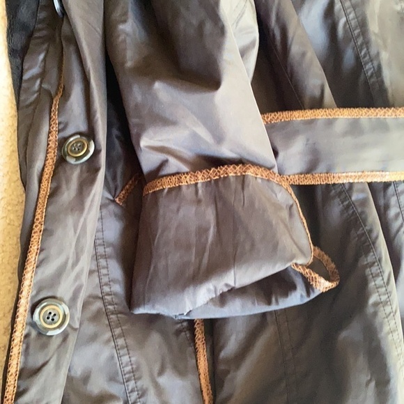 Dennis Basso rai. Trench coat faux lining sz:Medium - Picture 7 of 10